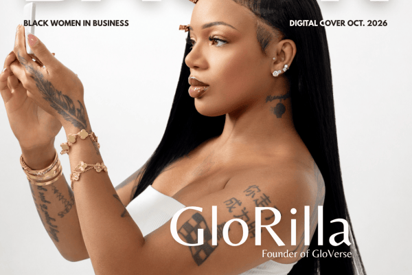 GloRilla on the Bacon Magazine digital cover as founder of GloVerse