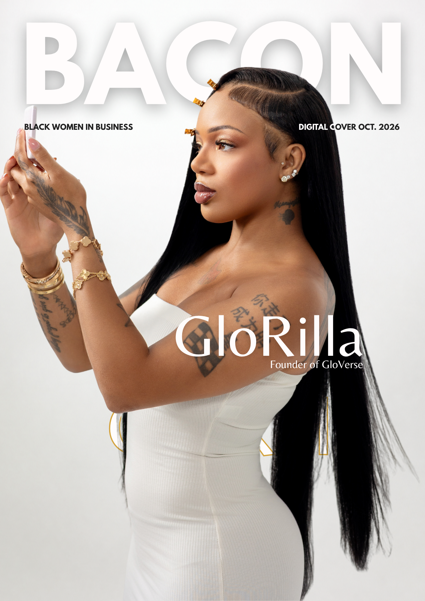 GloRilla Lands Bacon Magazine’s October Cover as Founder of Beauty Booking Platform GloVerse
