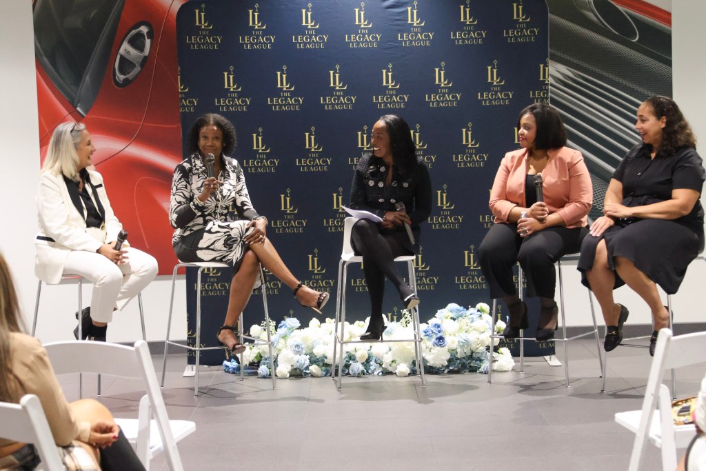 The Legacy League panel discussion on estate planning, family law and business law for women leaders at Porsche Chantilly